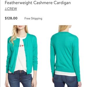 J. crew Featherweight Cashmere Cardigan